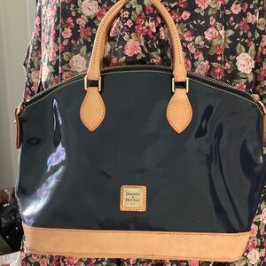 Dooney & Bourke Navy patent leatherSatchel